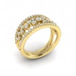 Floating Diamond Cluster Ring