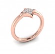 Channel Set Diamond Cluster Vlora Star Ring