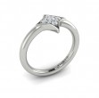 Channel Set Diamond Cluster Vlora Star Ring