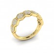 Diamond Cluster Honeycomb Ring