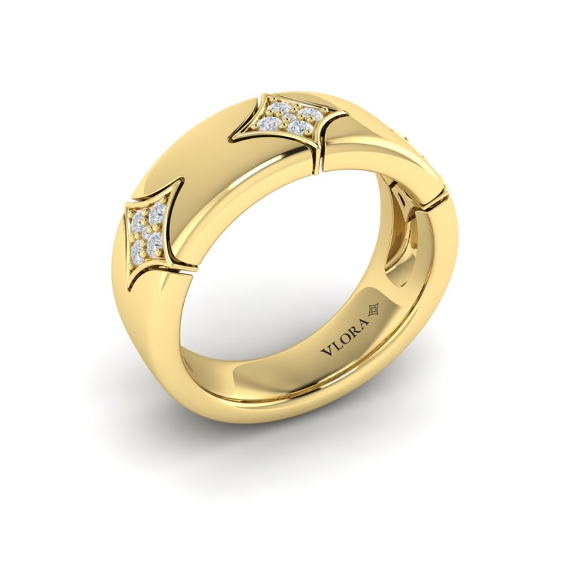 Diamond Cluster Vlora Star Ring
