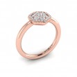 Diamond Cluster Single Honeycomb Ring