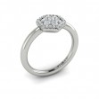 Diamond Cluster Single Honeycomb Ring
