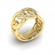 Diamond Interlaced Ring