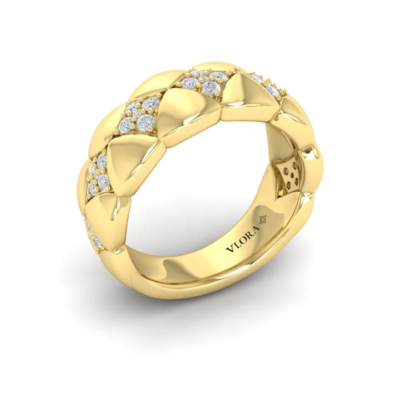 Diamond Tufted Vlora Star Ring