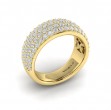 Diamond Multi-Row Statement Ring