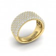 Diamond Multi-Row Statement Ring