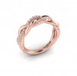 Alternating Diamond Twist Ring