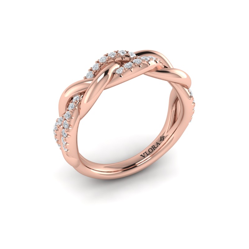 Alternating Diamond Twist Ring