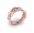 Alternating Diamond Twist Ring