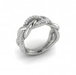 Alternating Diamond Twist Ring