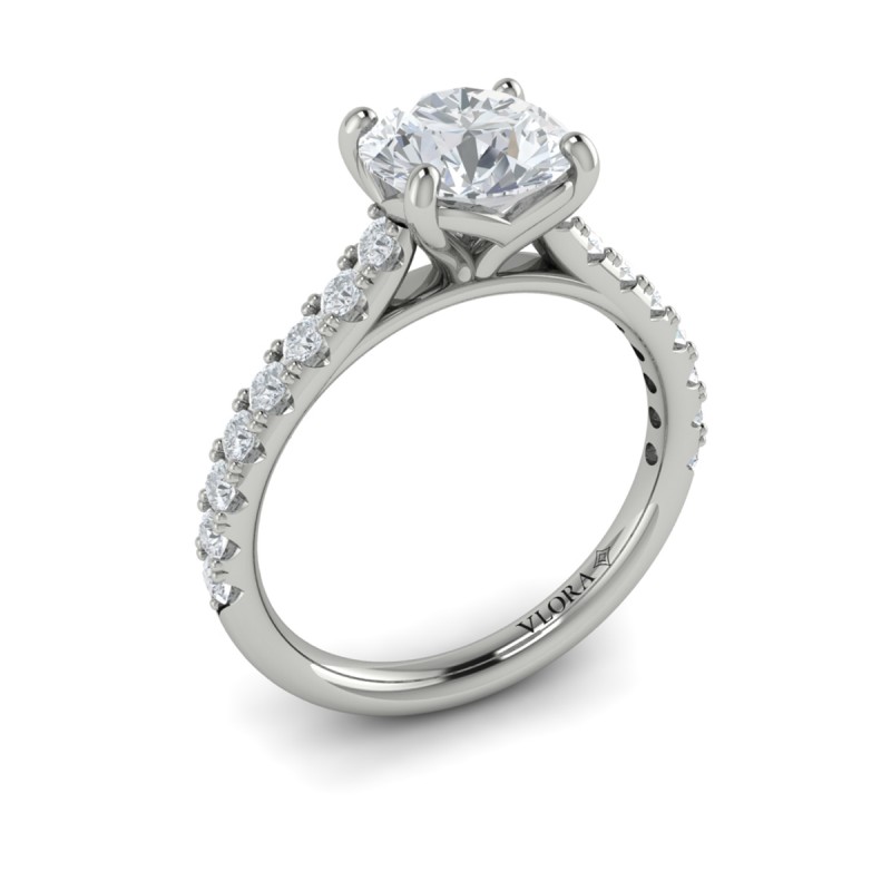 Classic Cathedral Engagement Ring