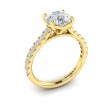 Classic Cathedral Engagement Ring