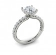 Classic French Pave Engagement Ring