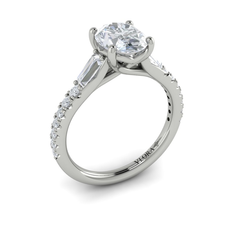 Luminous Oval Engagement Ring