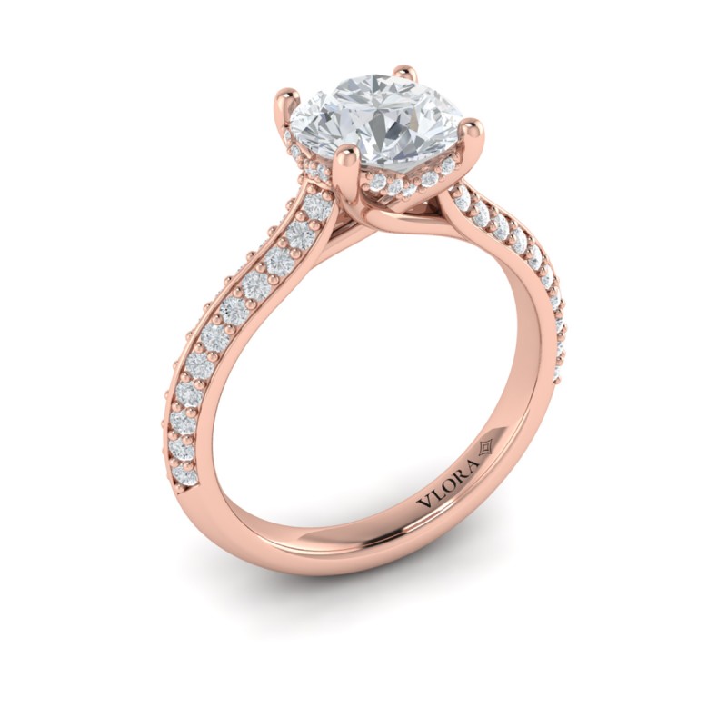 Harmony Hidden Halo Engagement Ring
