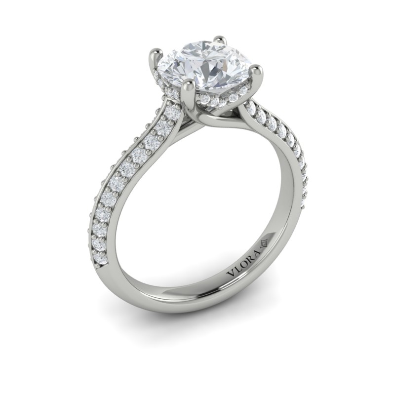 Harmony Hidden Halo Engagement Ring
