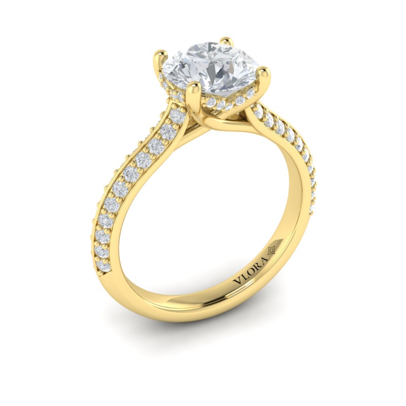Harmony Hidden Halo Engagement Ring