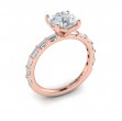 Shining Baguette Band Engagement Ring
