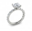 Shining Baguette Band Engagement Ring
