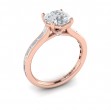 Brilliant Waterfall Engagement Ring