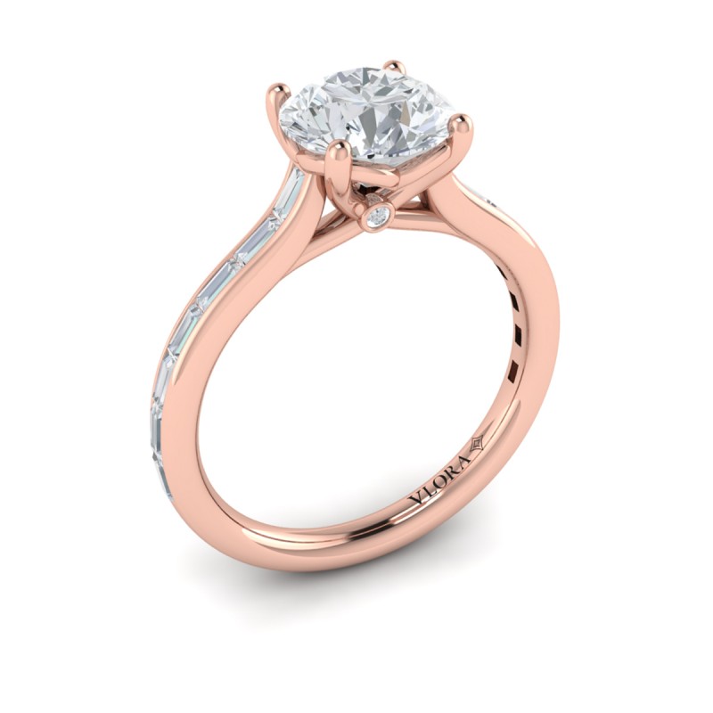 Brilliant Waterfall Engagement Ring