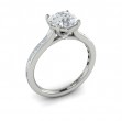 Brilliant Waterfall Engagement Ring