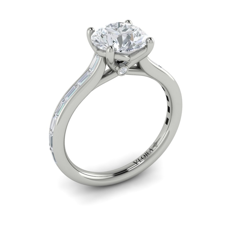 Brilliant Waterfall Engagement Ring