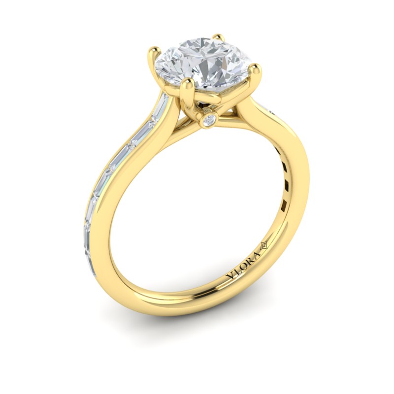 Brilliant Waterfall Engagement Ring