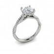 Woven Strands Engagement Ring