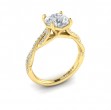 Woven Strands Engagement Ring