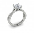 Entwined Hidden Halo Engagement Ring