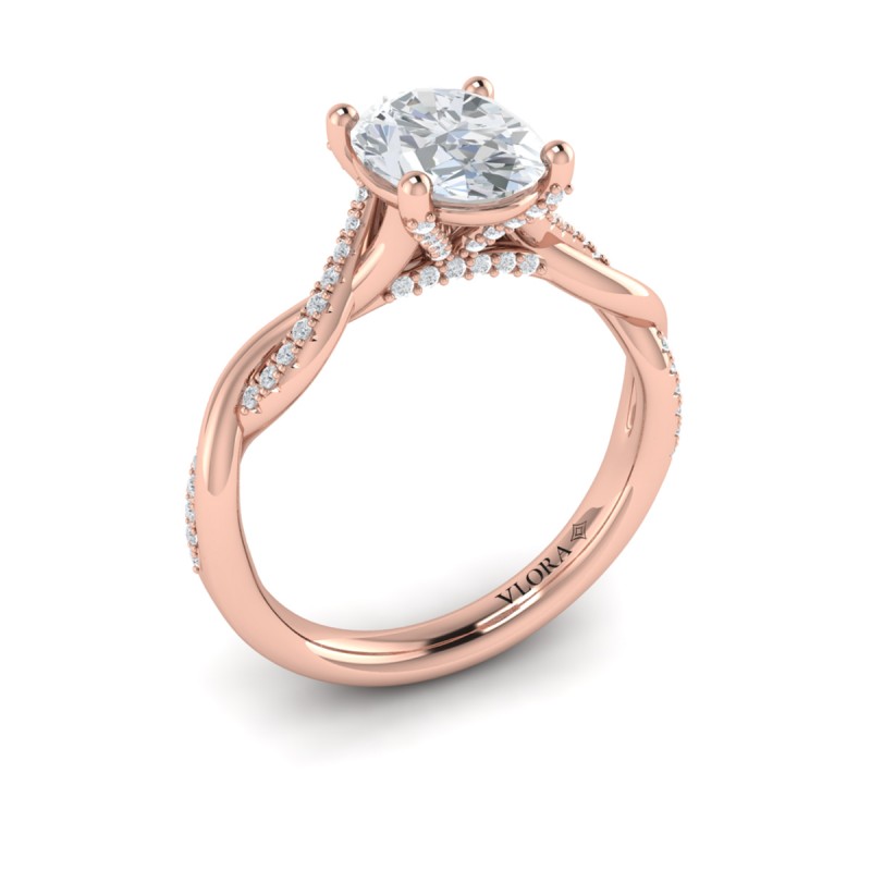 Harmony Oval Diamond Engagement Ring