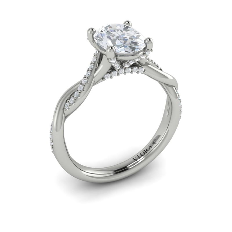 Harmony Oval Diamond Engagement Ring