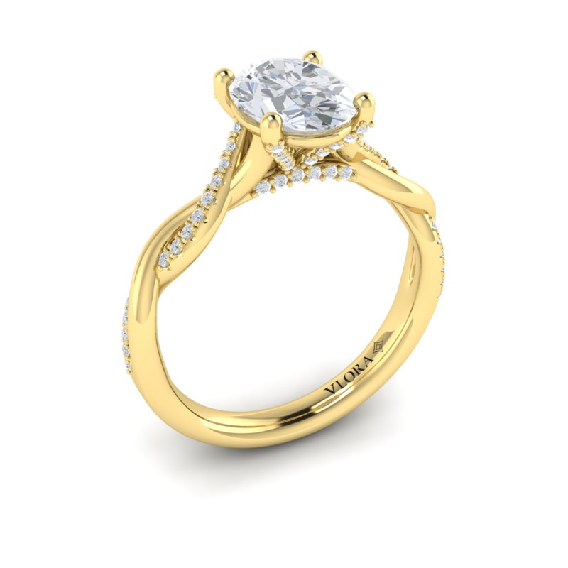 Harmony Oval Diamond Engagement Ring