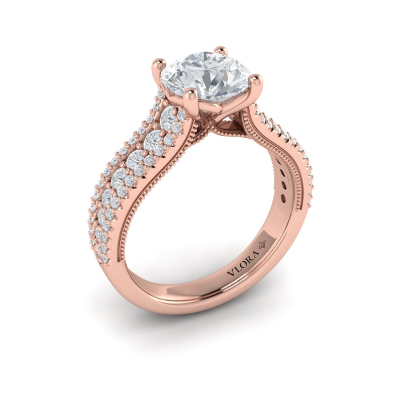 Vlora Classic, Modern Vintage Engagement Ring