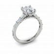 Serenity Oval Hidden Halo Engagement Ring