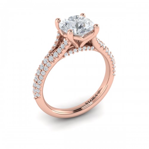 Vlora Classic, Split Shank Engagement Ring