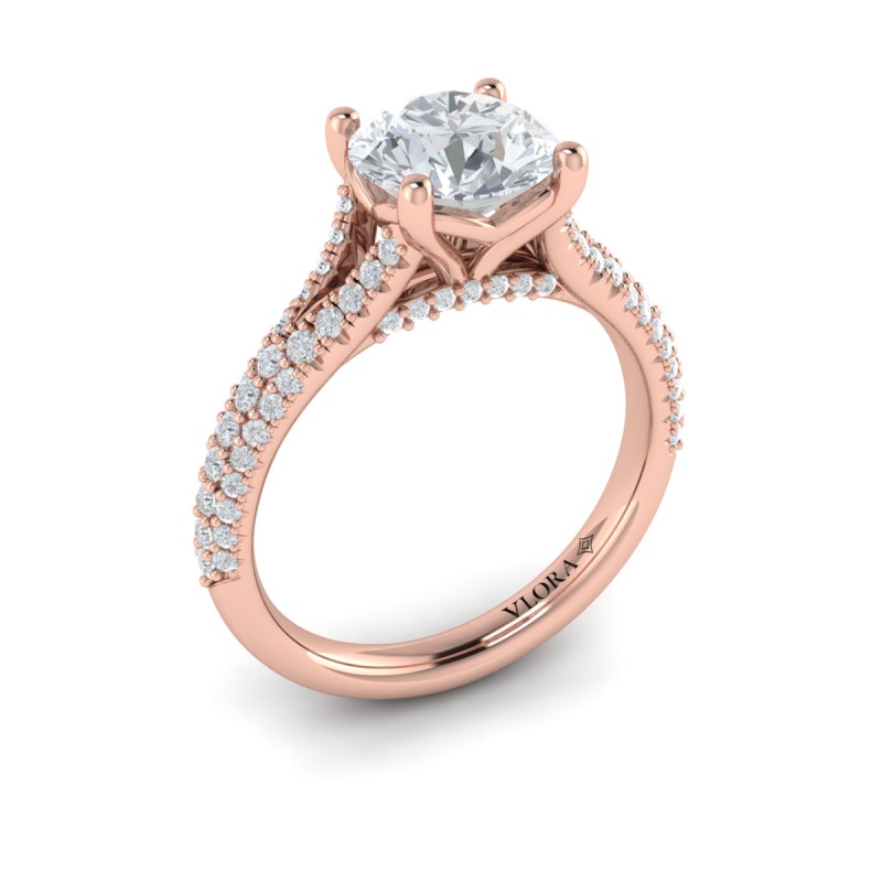 Vlora Classic, Split Shank Engagement Ring