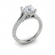 Splendid Cathedral Split Shank Engagement Ring