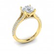 Splendid Cathedral Split Shank Engagement Ring