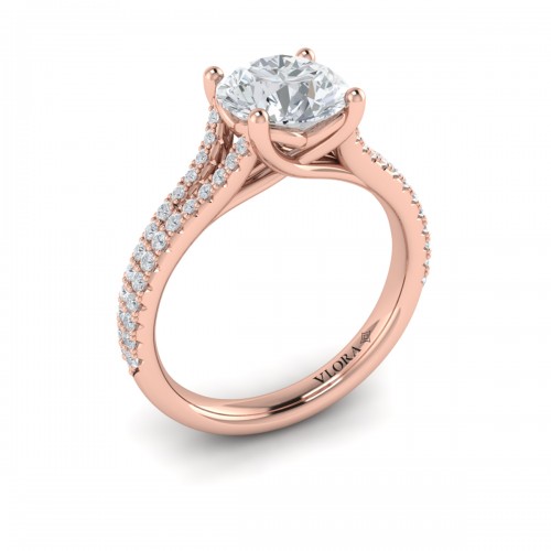 Vlora Classic, Split Shank Engagement Ring
