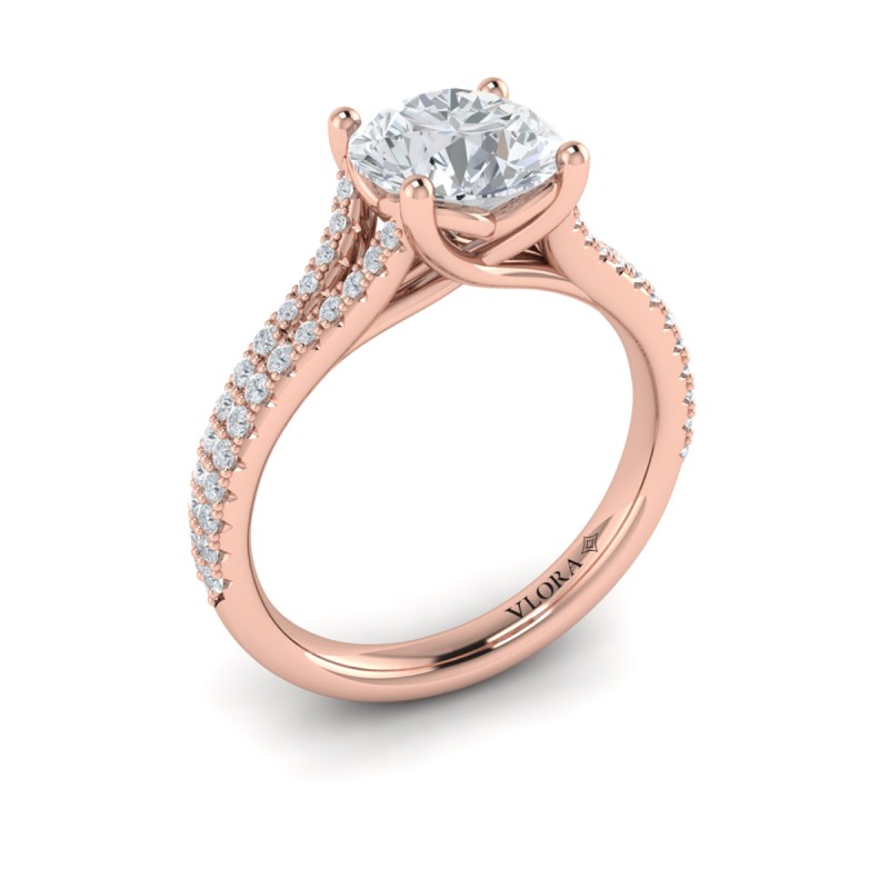 Vlora Classic, Split Shank Engagement Ring
