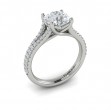 Splendid Cathedral Split Shank Engagement Ring