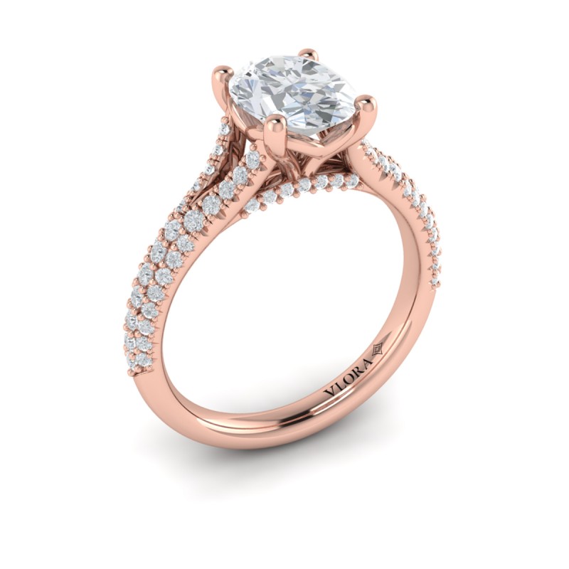 Vlora Classic, Split Shank Engagement Ring