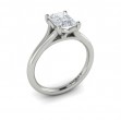 Solitaire Emerald Cut Engagement Ring