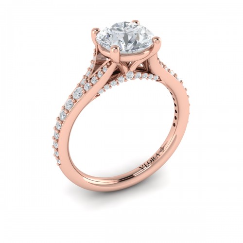 Vlora Classic, Split Shank Engagement Ring