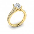 Elegant Oval Modern Vintage Engagement Ring