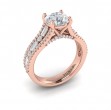 Extravagant Round Engagement Ring