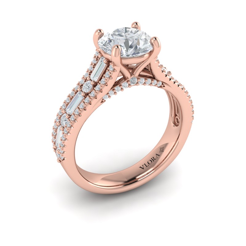 Extravagant Round Engagement Ring